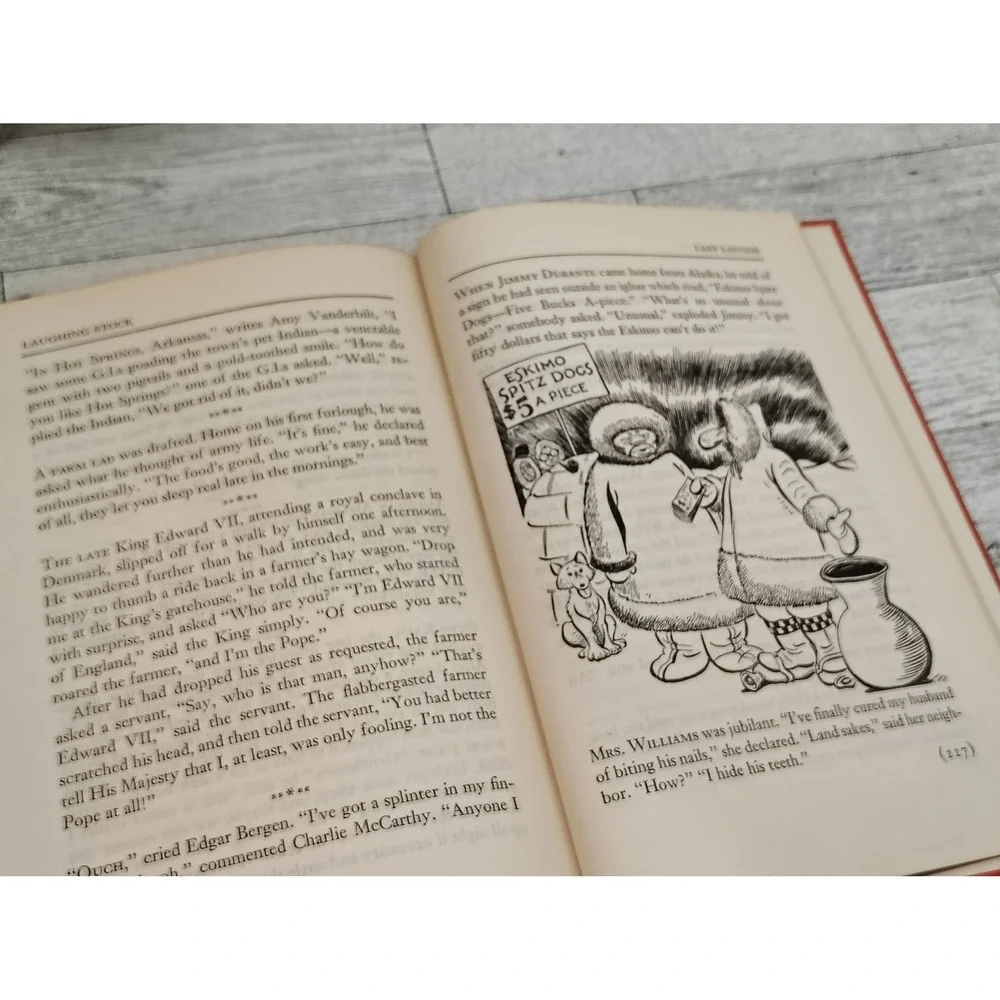 Laughing Stock 1945 Bennett Cerf HC‎ Vtg Humor Book Jokes Anecdotes Carl Rose
